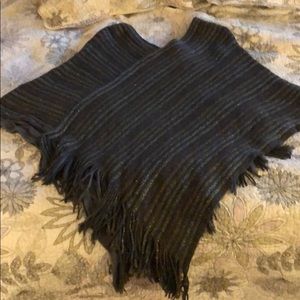 Reversible Knit Poncho